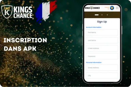 Kings Chance - Inscription dans APK