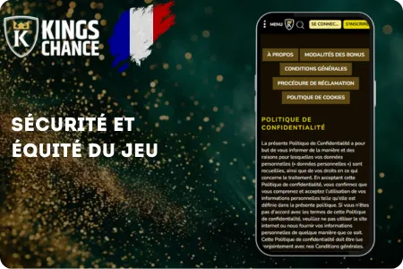 Kings Chance - Sécurité et équité du jeu