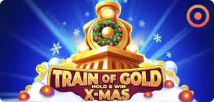 Train Gold Christmas slot Noël festif cadeaux bonus