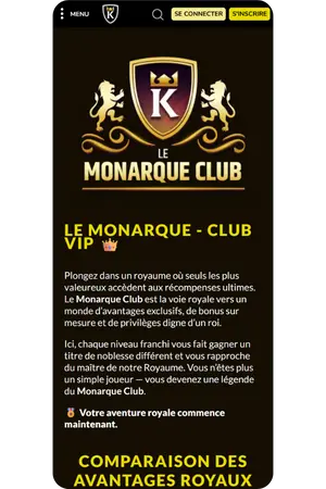 Kings Chance registration programme VIP niveaux récompenses exclusives